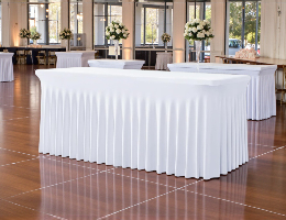 Sukňové obrusy na hranaté stoly